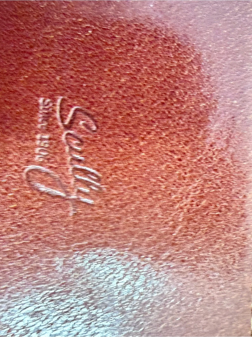 Leather Document Folio with Pen Pocket - Brown